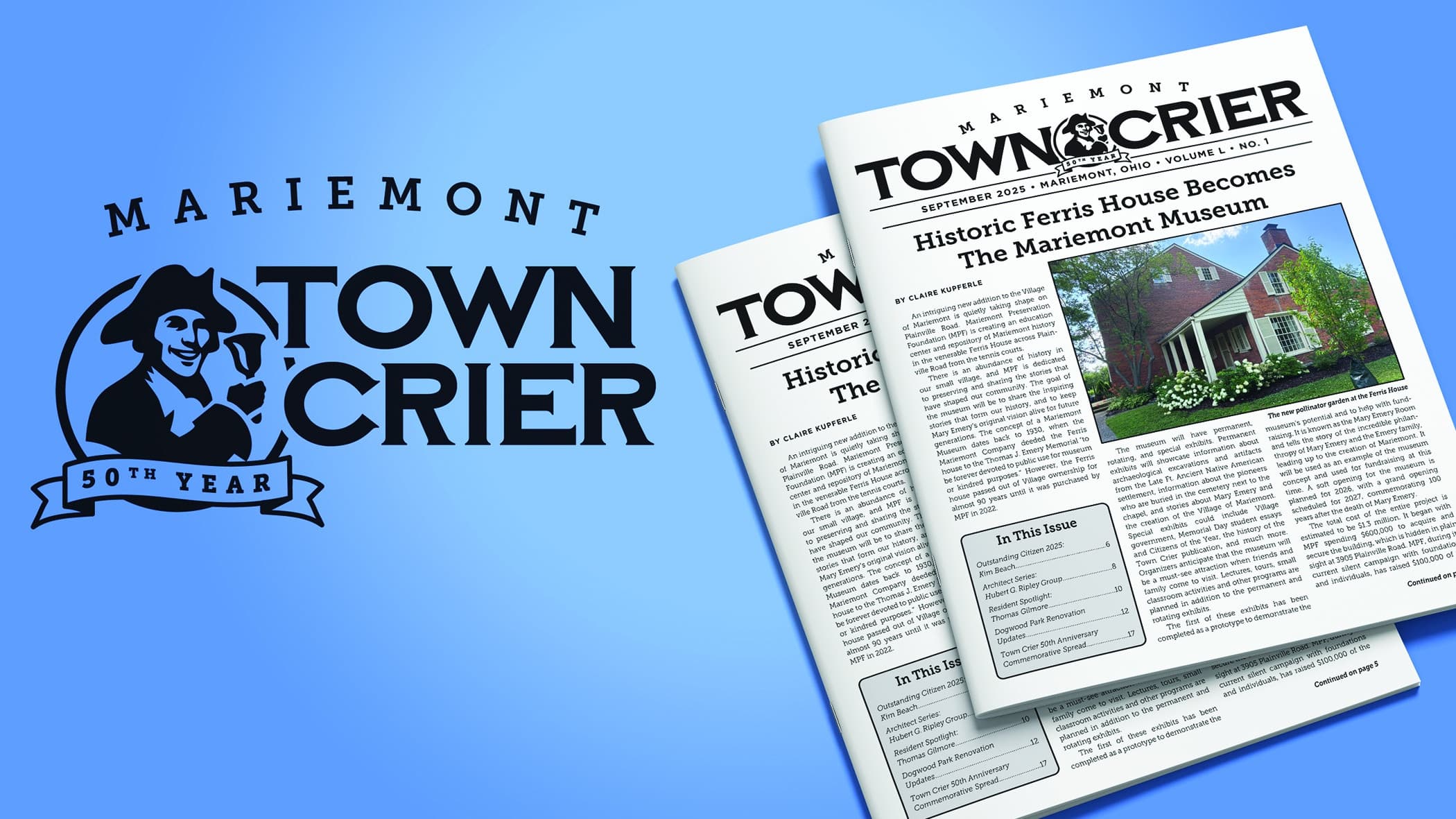 Mariemont Town Crier Publication Redesign