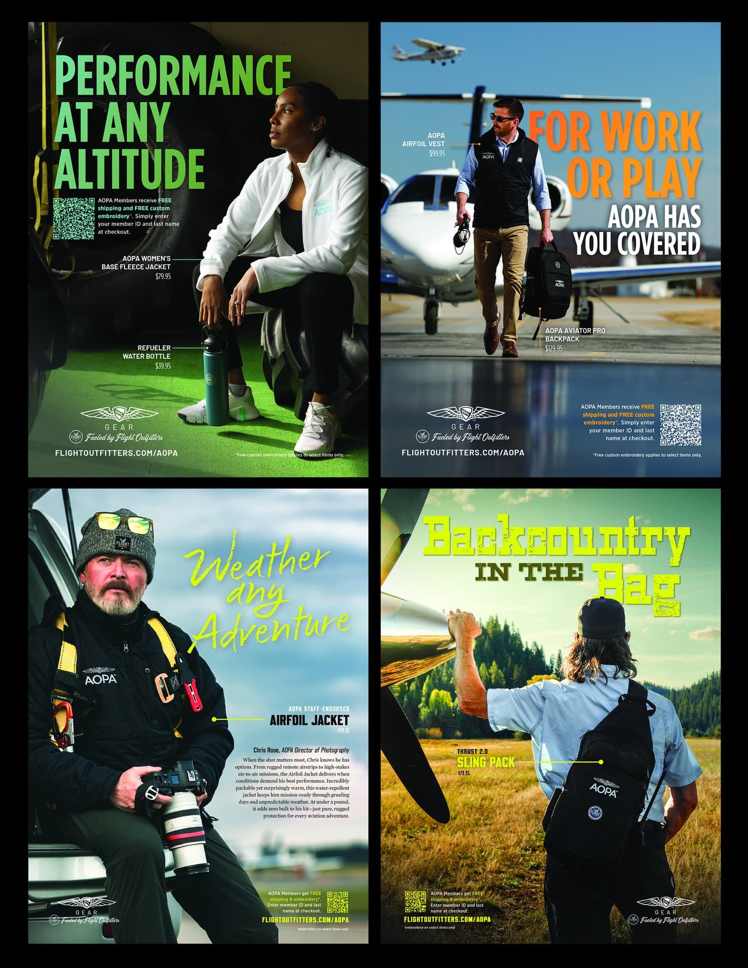 AOPA 2025 Flight Outfitters Ads
