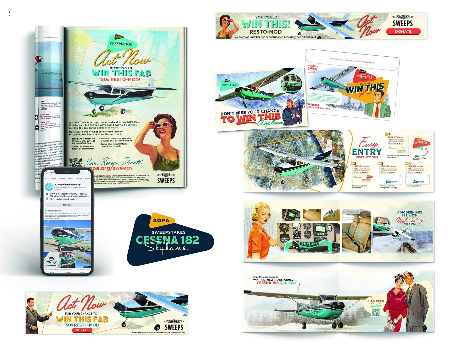 AOPA Sweepstakes Cessna 182 Campaign