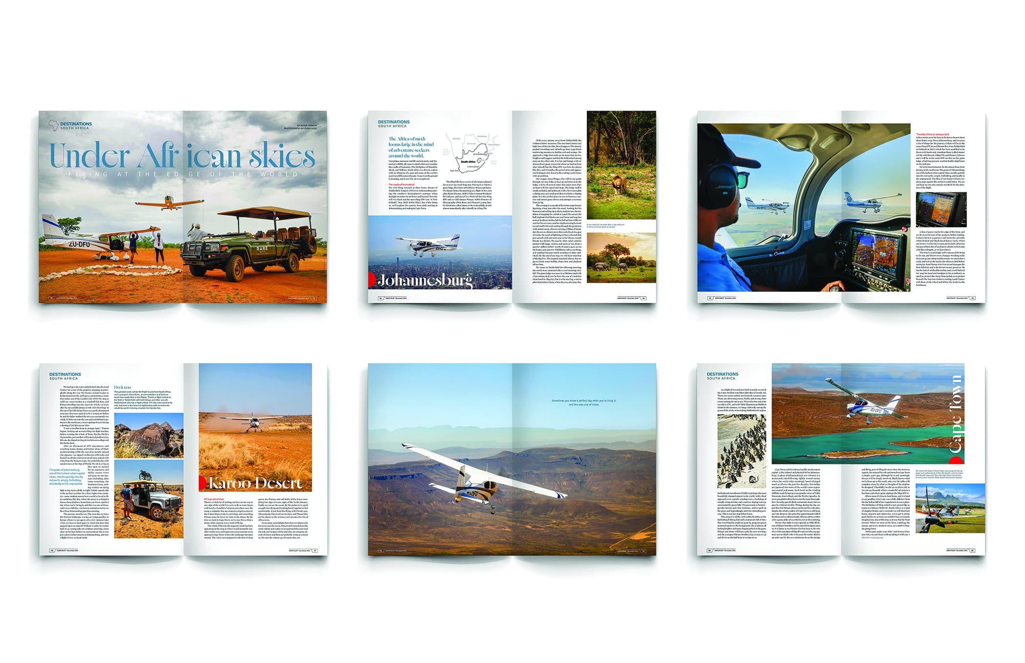 AOPA Pilot Magazine Feature 'Under the African Skies'