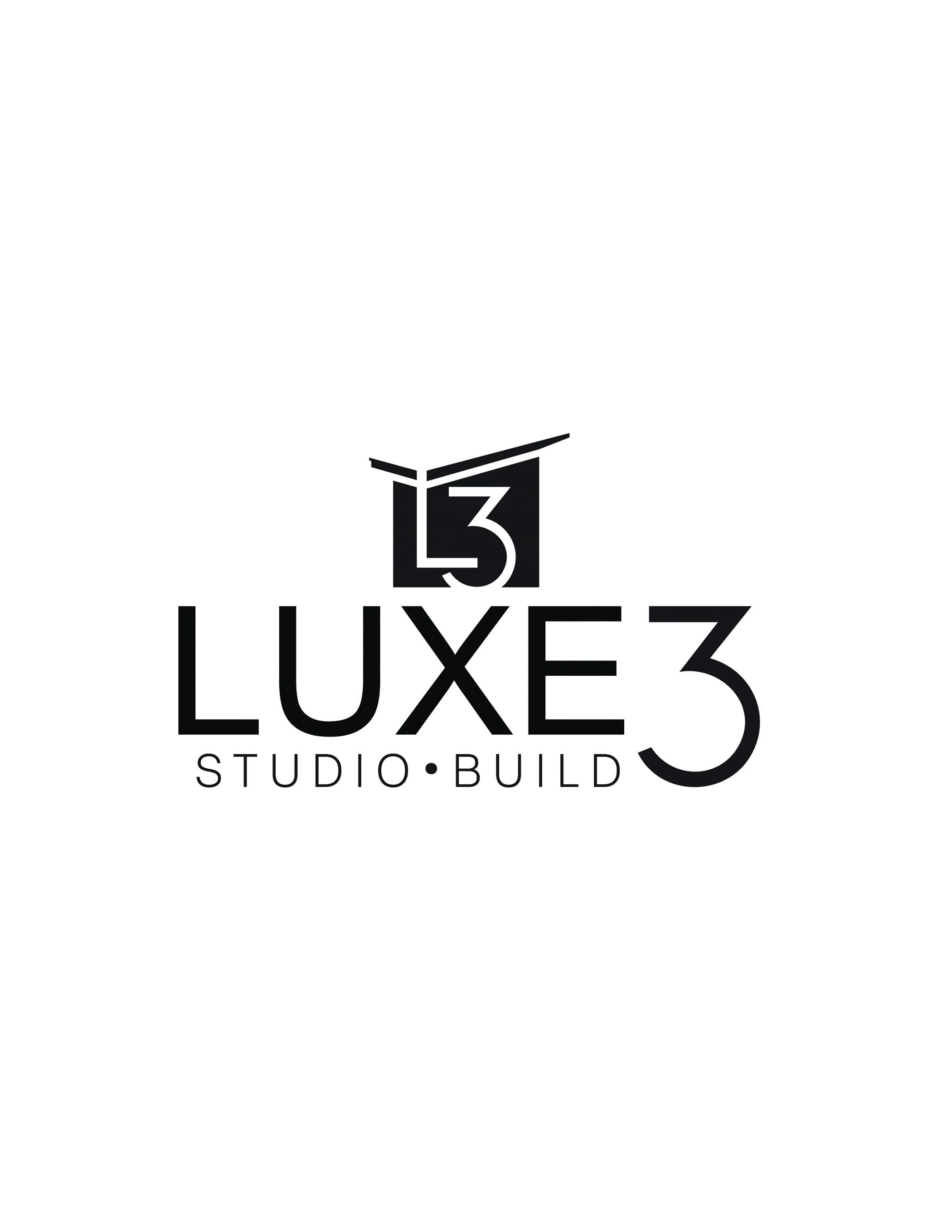 Luxe 3 Studio Logo Design