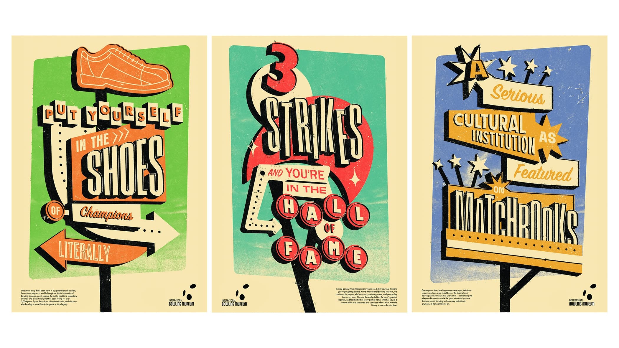 International Bowling Museum Poster Series Project