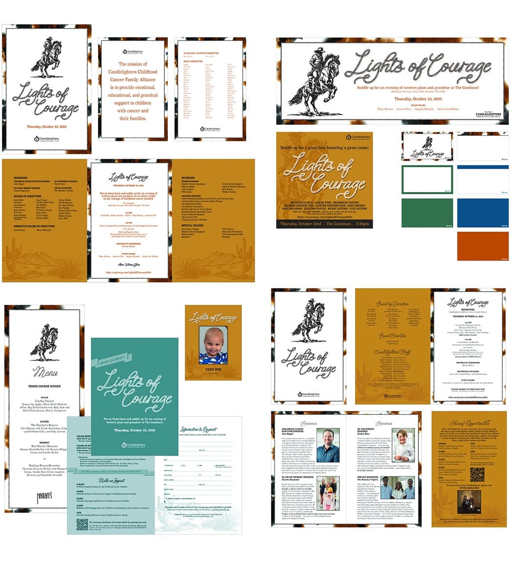 Candlelighter's Lights of Courage 2025 Event Collateral