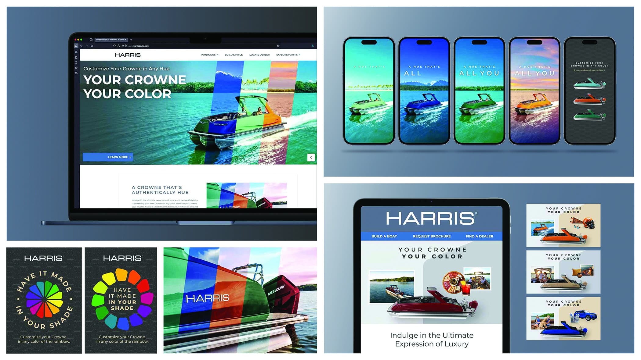 Harris Crowne Custom Color Advertising