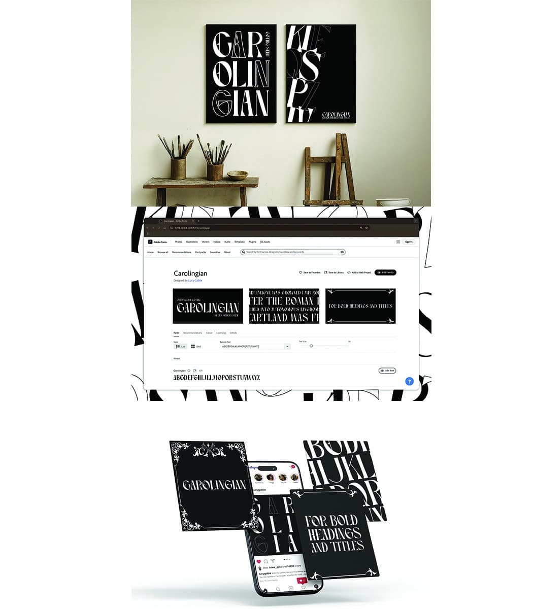 Carolingian Custom Typeface Student Project