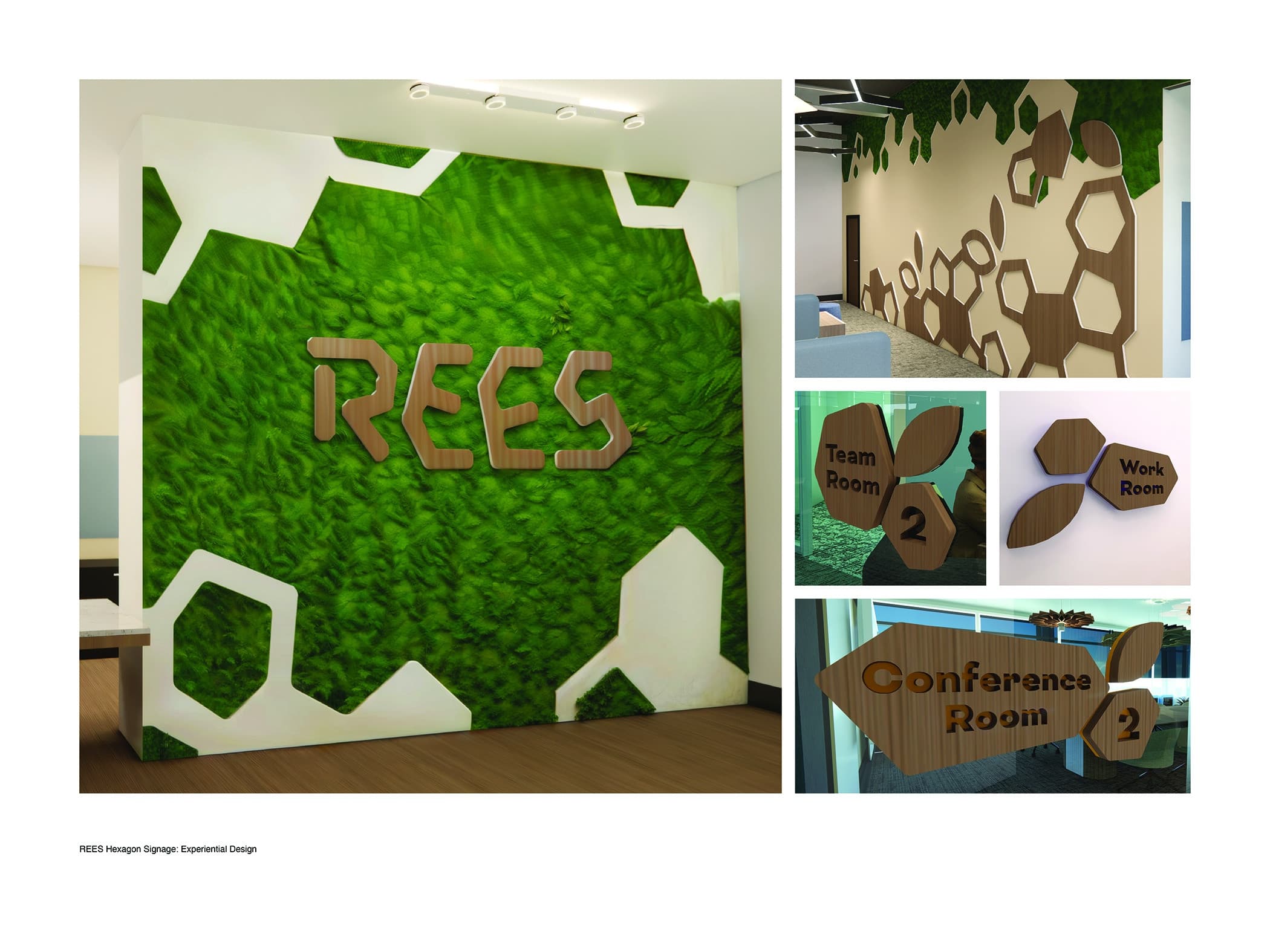 REES Hexagonal Signage