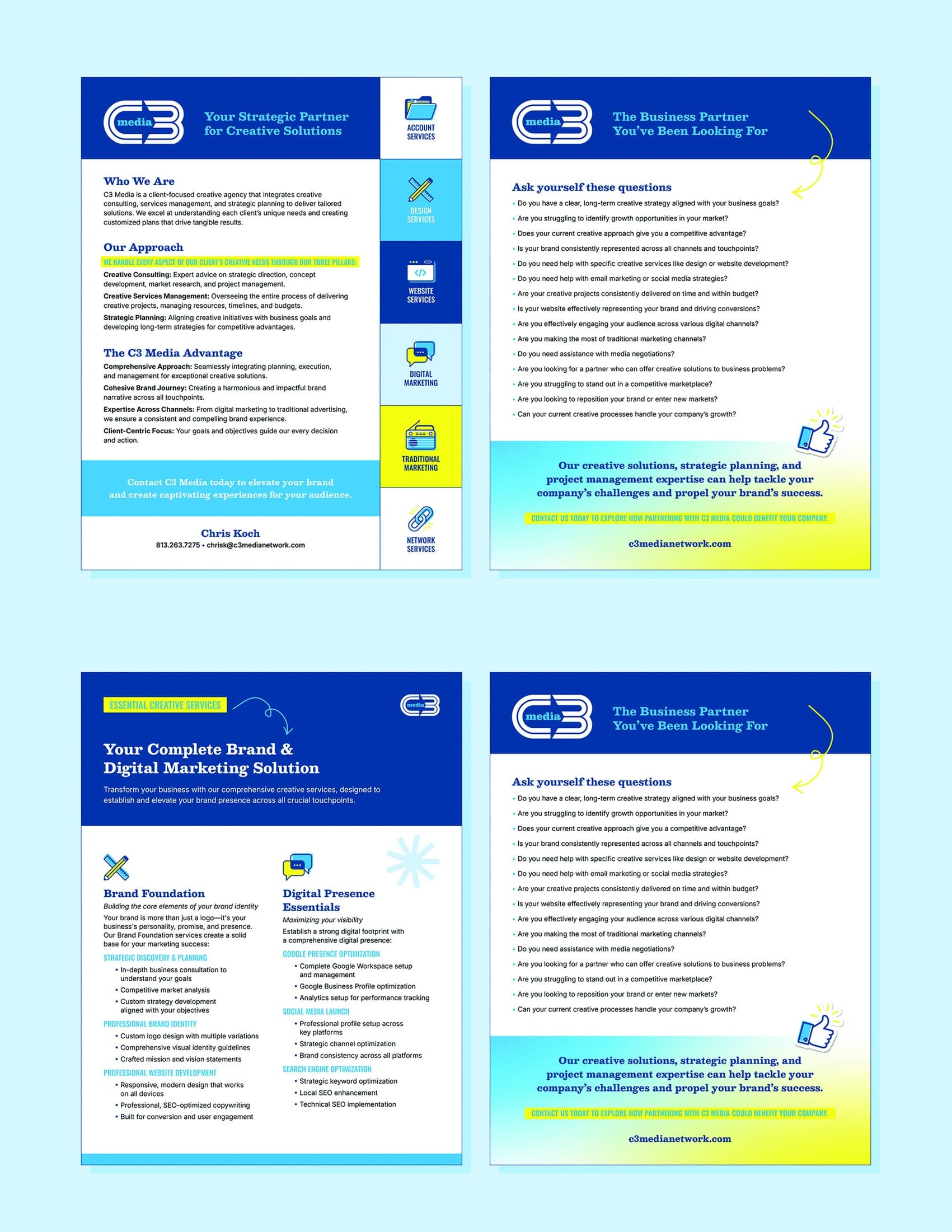C3 Media Network Brochures