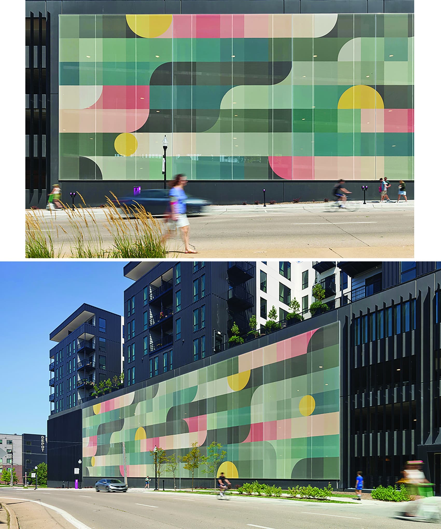 37 West Farnam Parking Mural