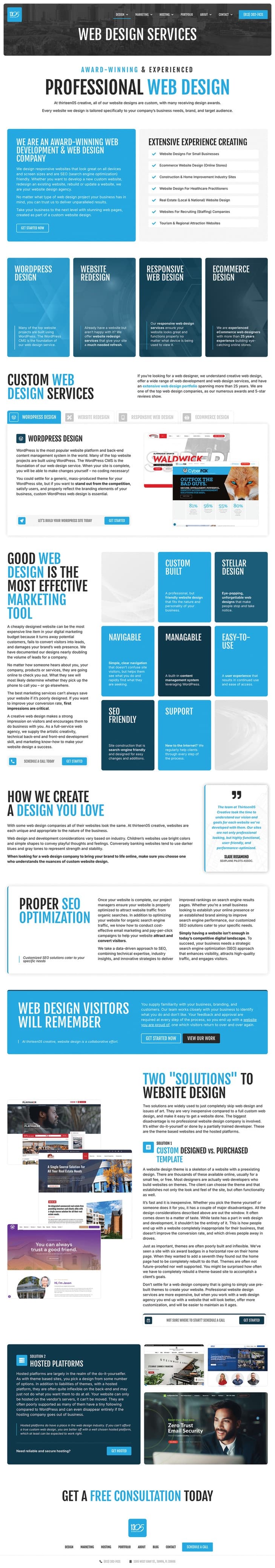 1305 Creative Website