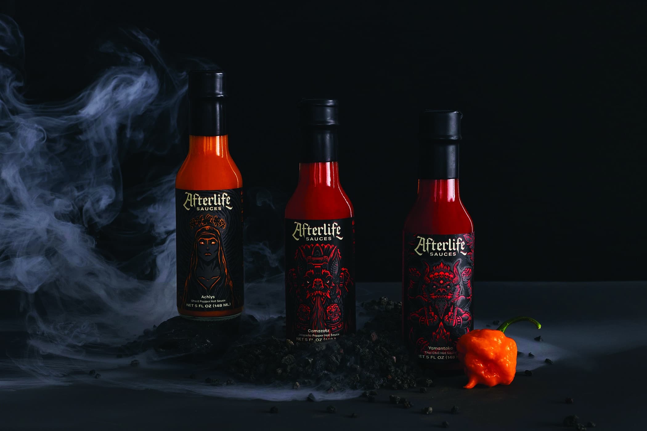 Afterlife Sauces Package Design