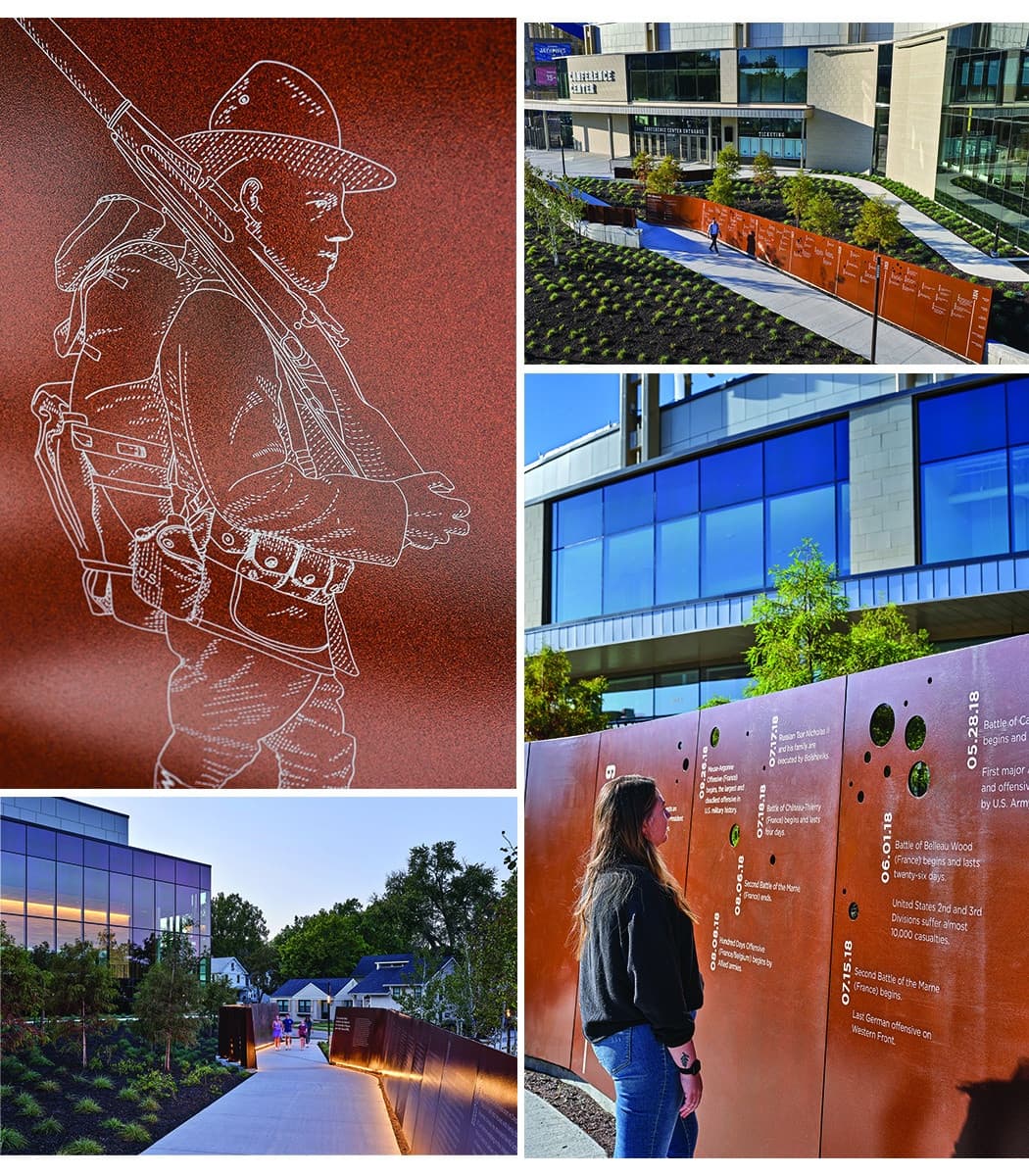 WWI Memorial at David Booth Memorial Stadium
