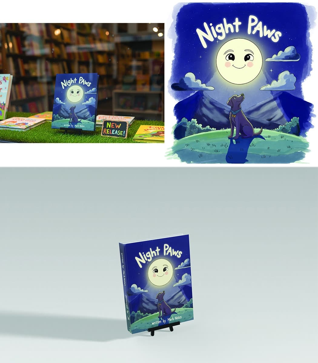 Night Paws Children's Book Cover