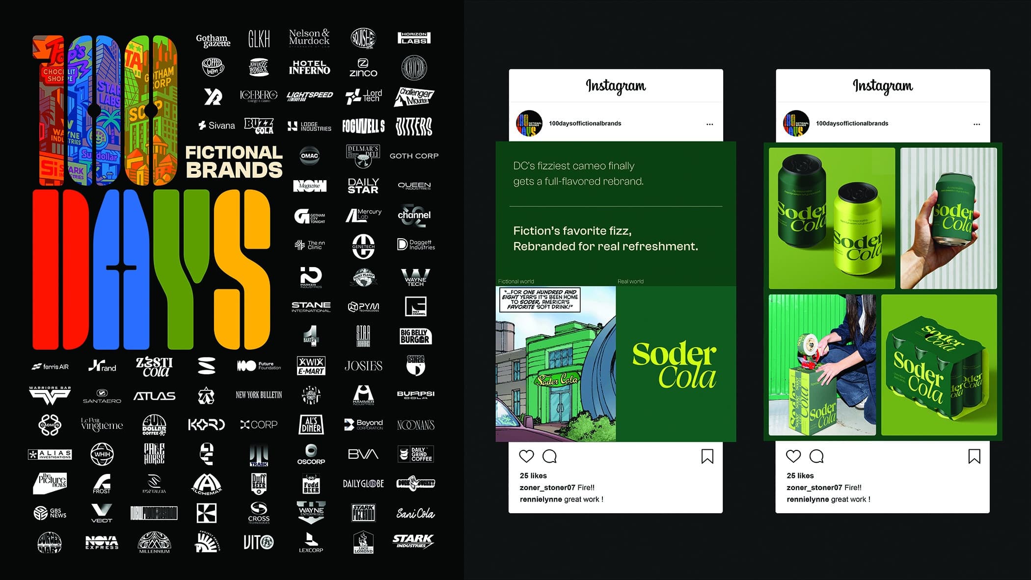 100 Days of Fictional Brands: Reimagining One Fictional Comic-Book Brand Each Day