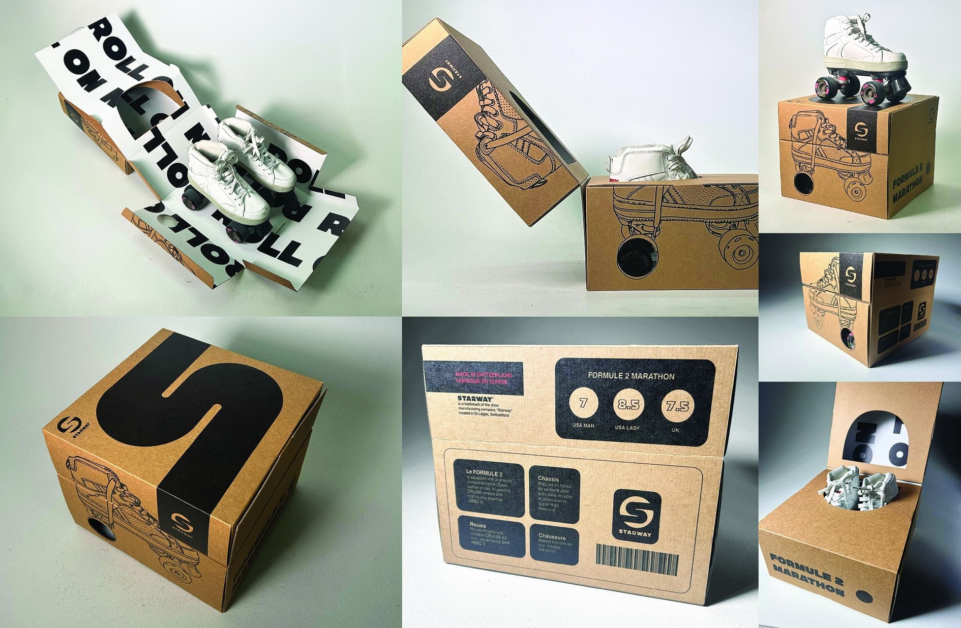 Starway Roller Skate Packaging