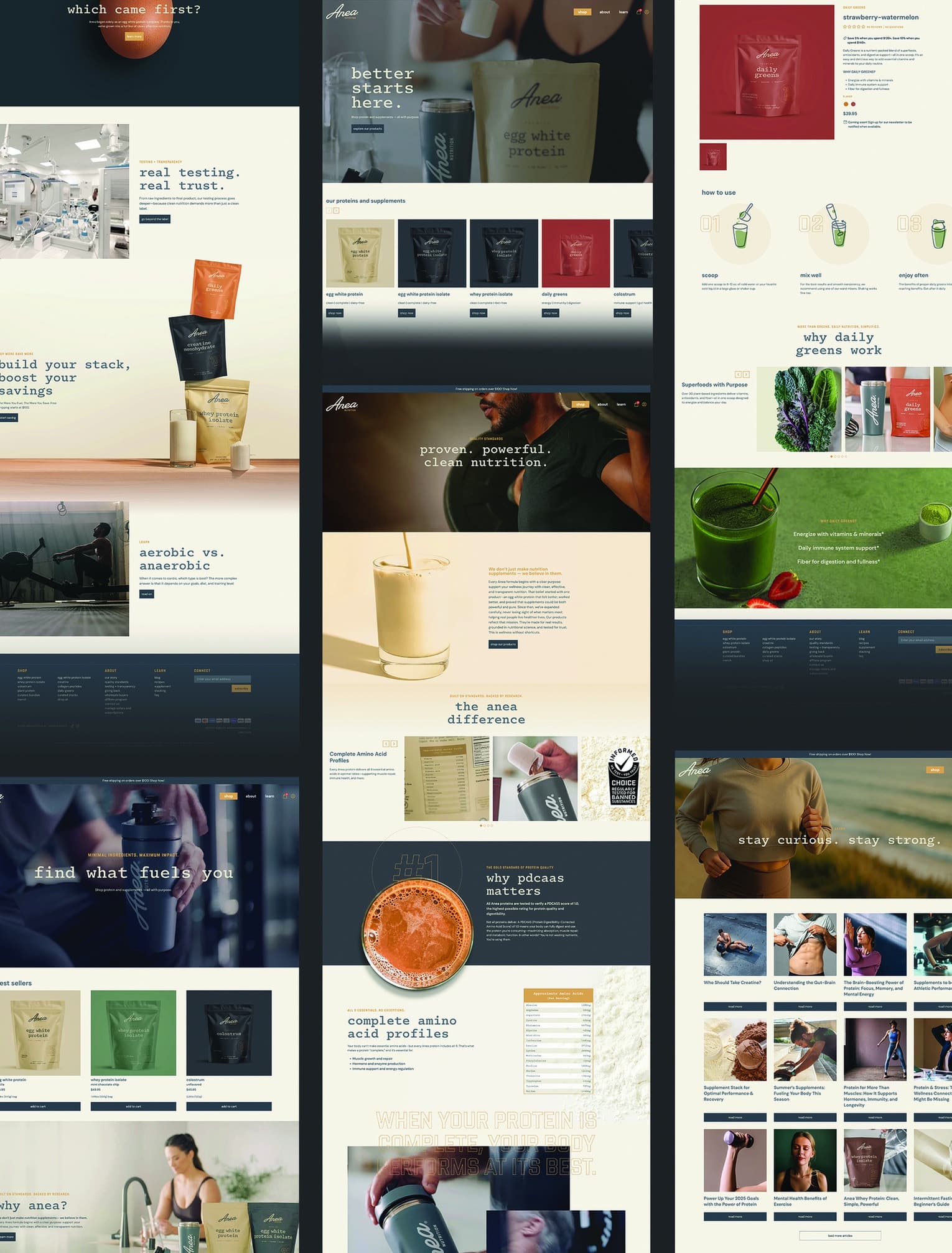 Anea Nutrition E-Commerce Website