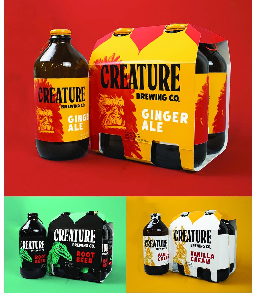 Creature Brewing Co. Packaging