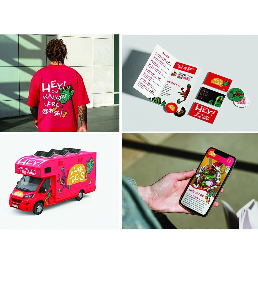 Walkin Taco Branding