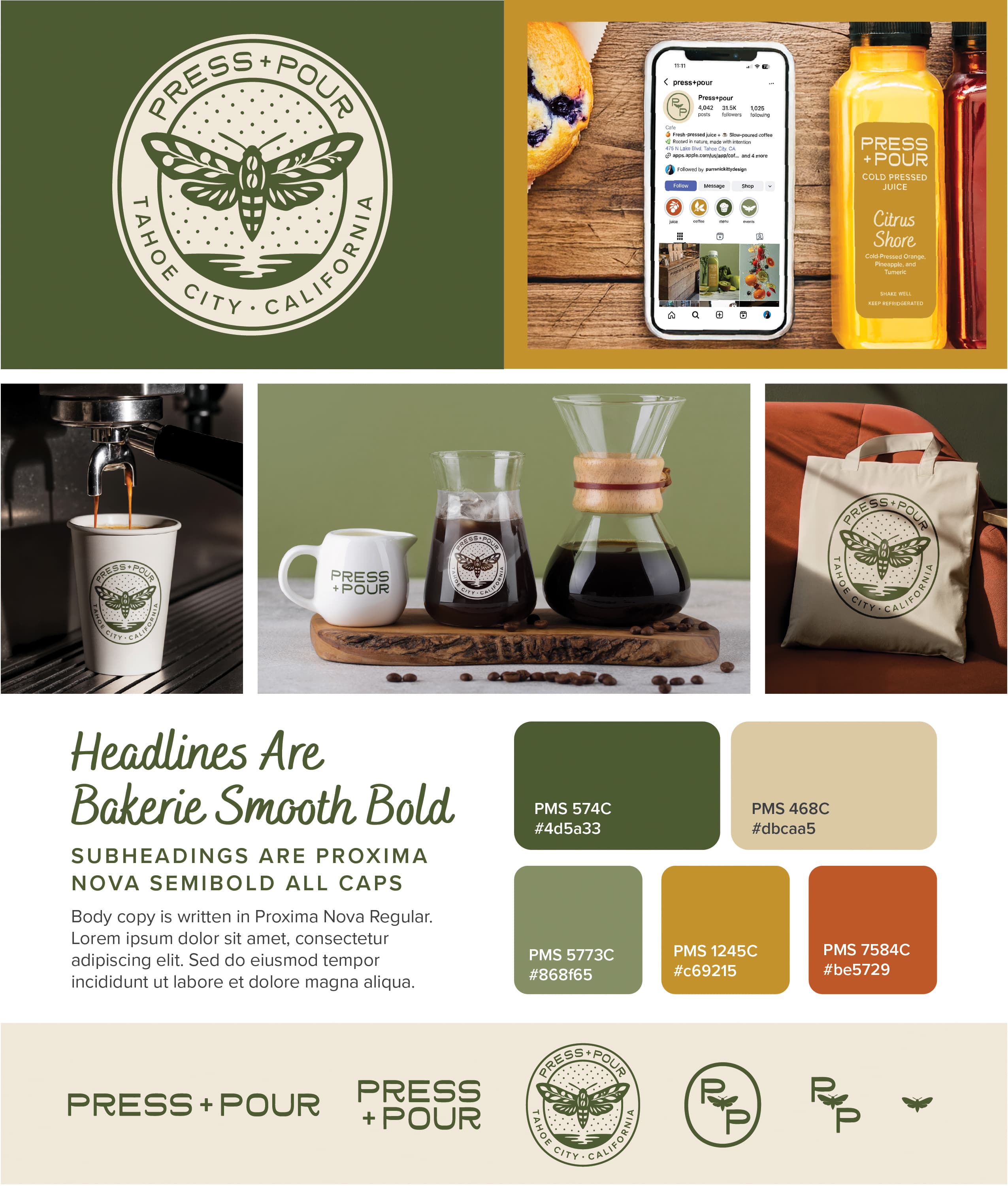Press + Pour Branding