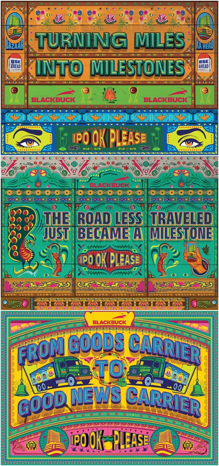 Blackbuck IPO Announcement Posters