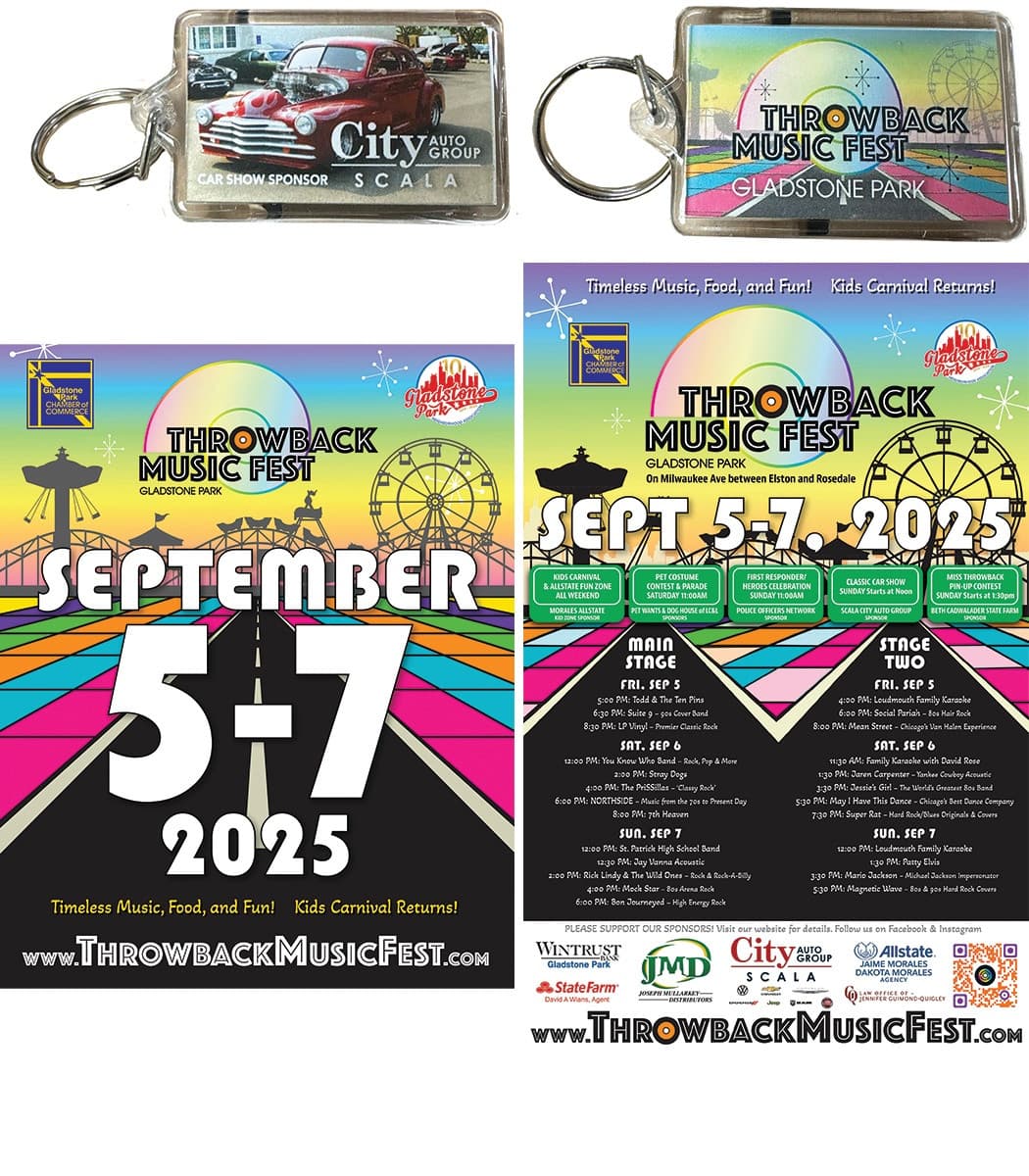 Gladstone Park 2025 Throwback Music Fest Campaign