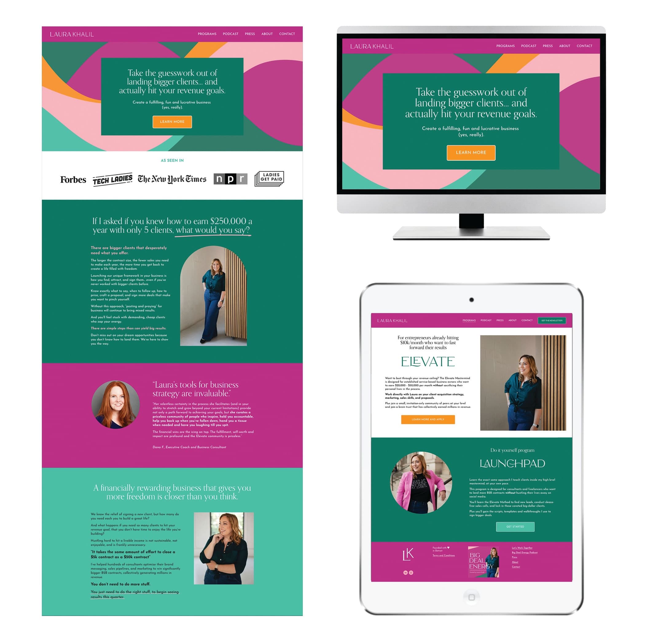 Laura Khalil Website Design