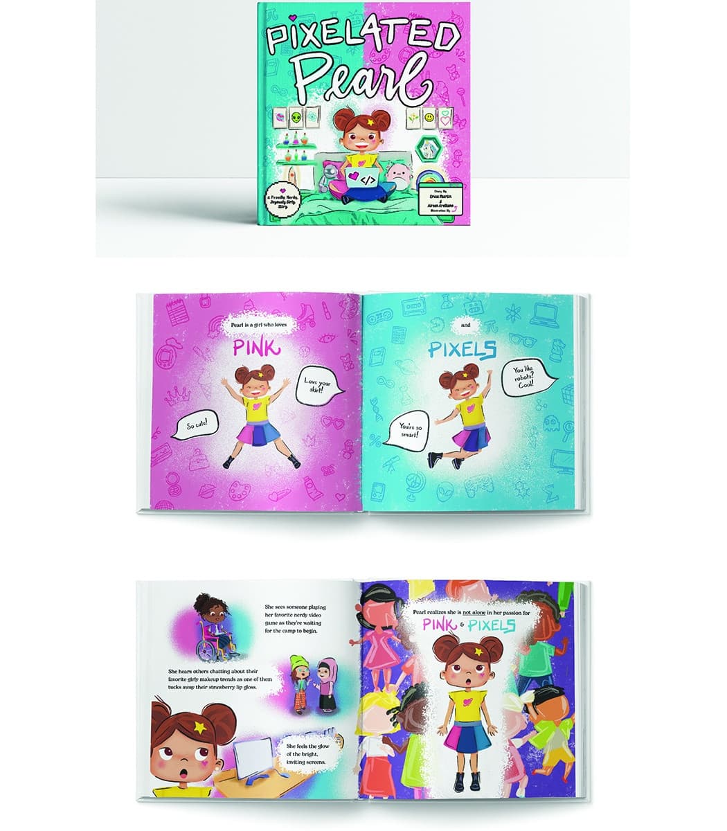 Pixelated Pearl Children's Book Illustration & Design