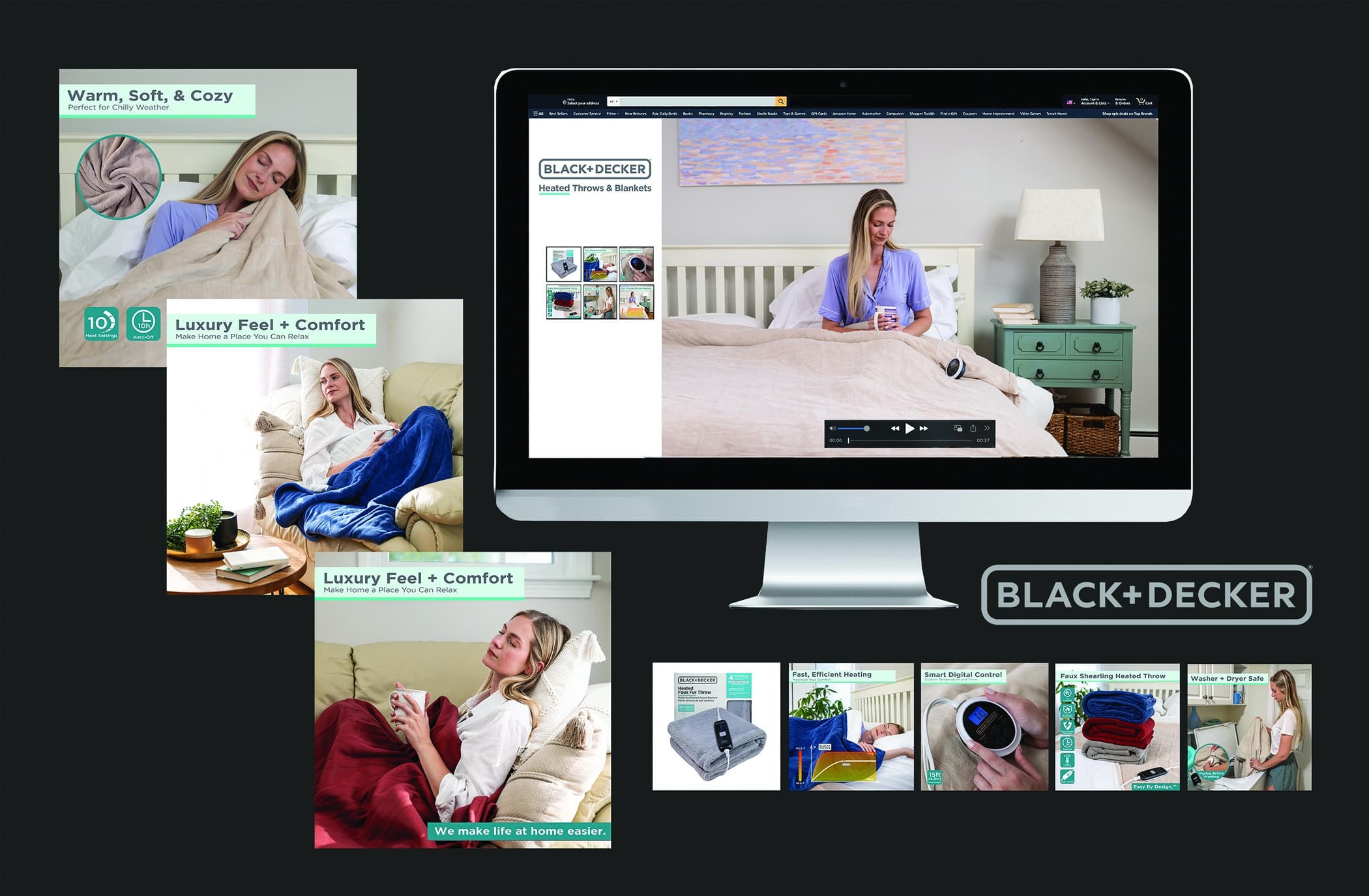 Black&Decker Heated Blankets Online Content & Infographics