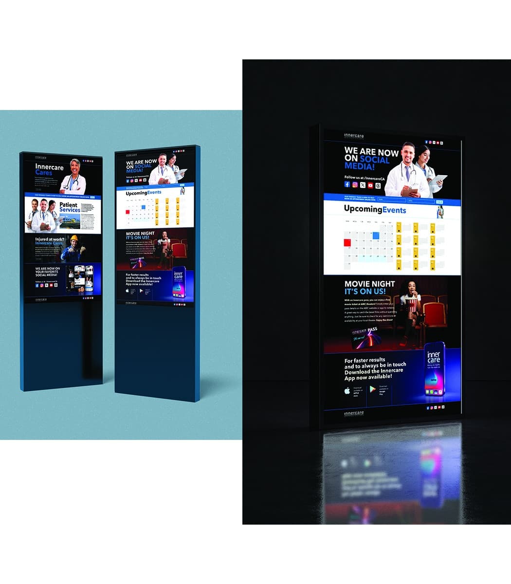 Innercare Interactive Kiosk Display Screens