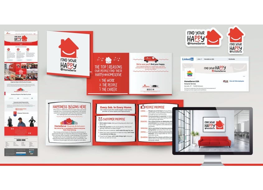 Find Your Happy @HomeServe Branding