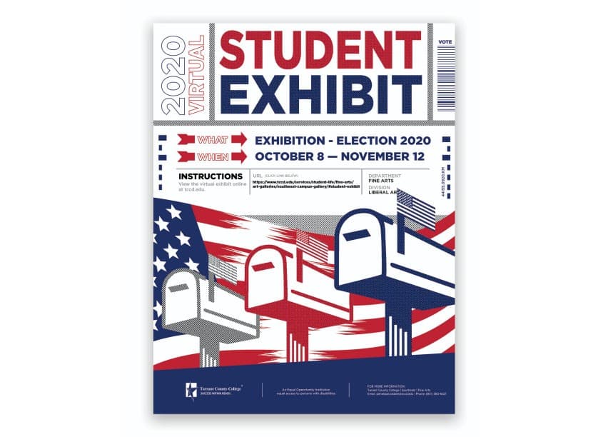 Student Election Art Exhibit Poster