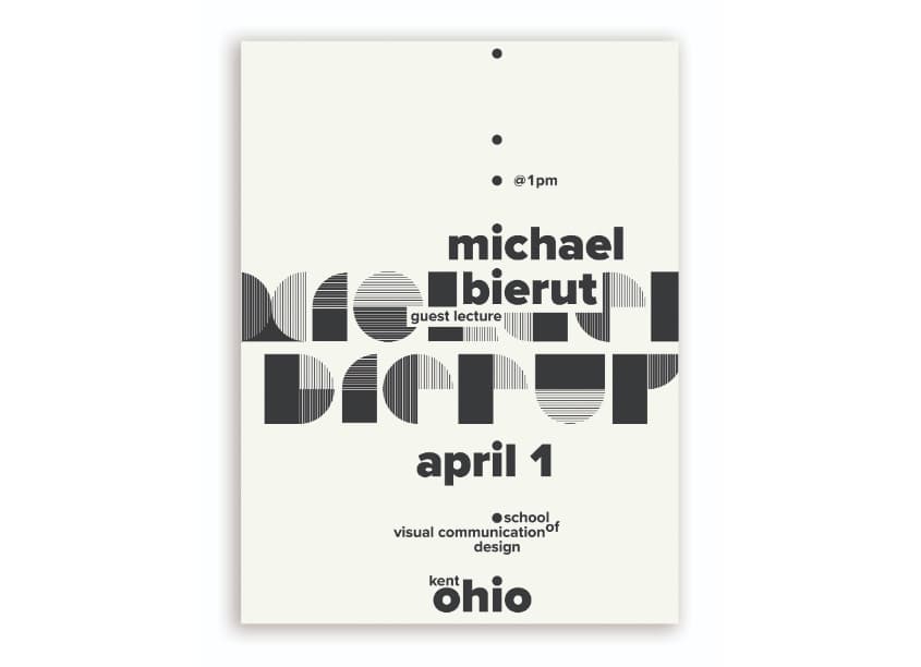 Michael Bierut Lecture Series Poster