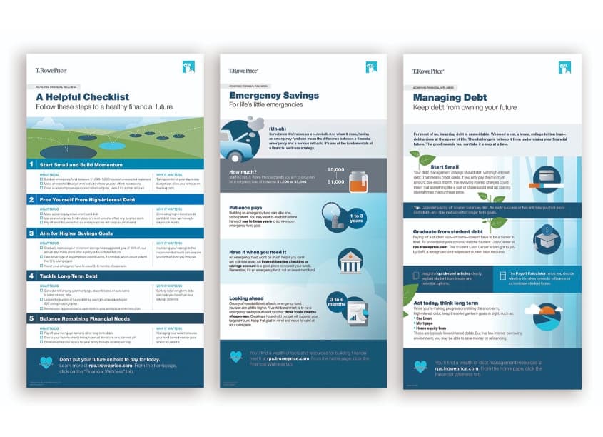 Financial Wellness Fliers and Infographics