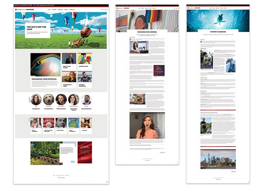SBU Magazine Website, Spring 2022