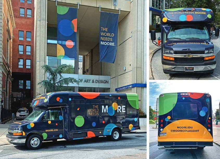 Moore Shuttle Bus Wrap