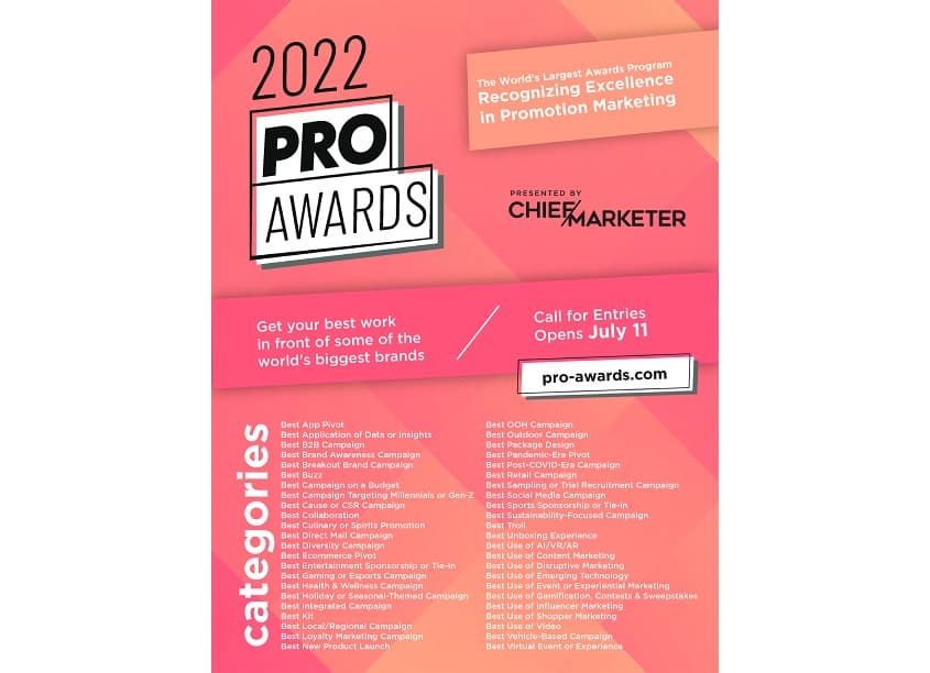 2022 Pro Awards Call for Entries
