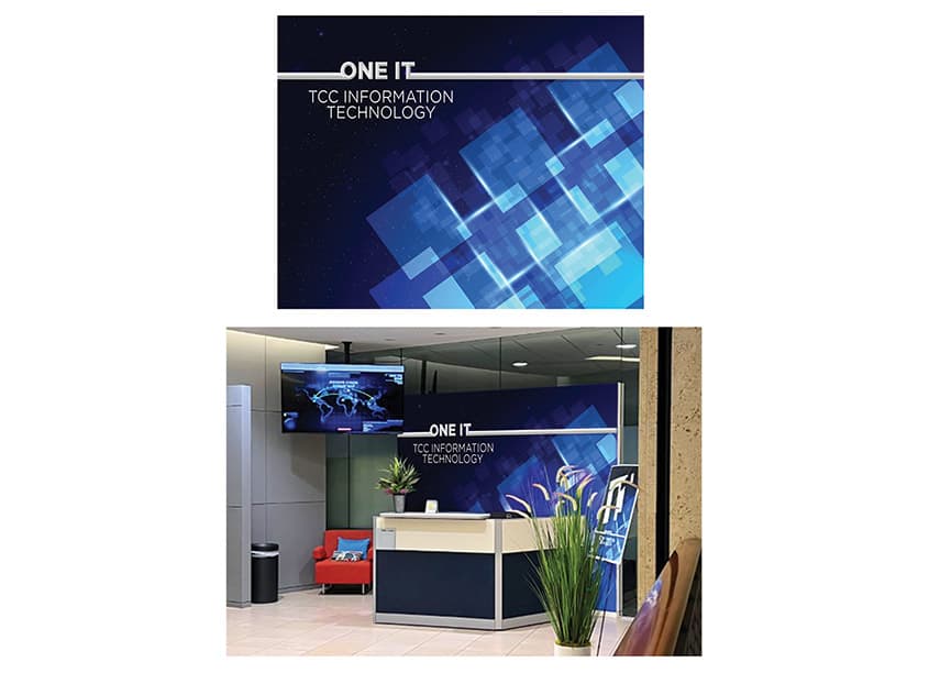 One IT/TCC Information Technology Wall Graphics