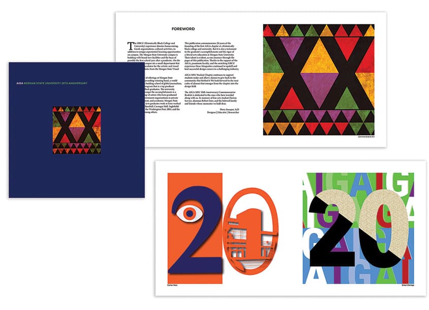 AIGA Morgan State University - 20th Anniversary Brochure