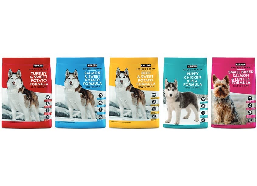 Kirkland Signature Nature's Domain Dog Food Package Design