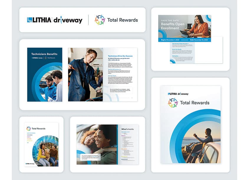 Lithia & Driveway Employee Total Rewards Visual Identity