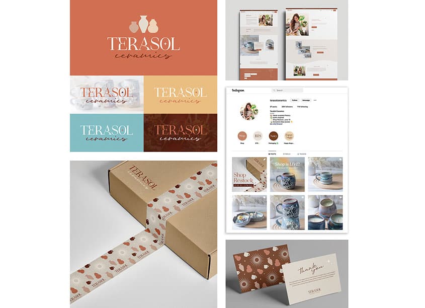 TeraSol Ceramics Branding