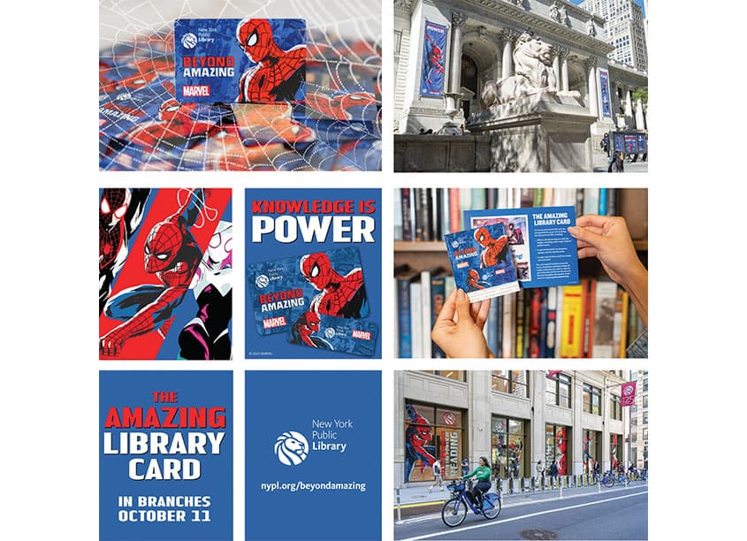 NYPL Special Edition Spider-Man Library Card Campaign 2022