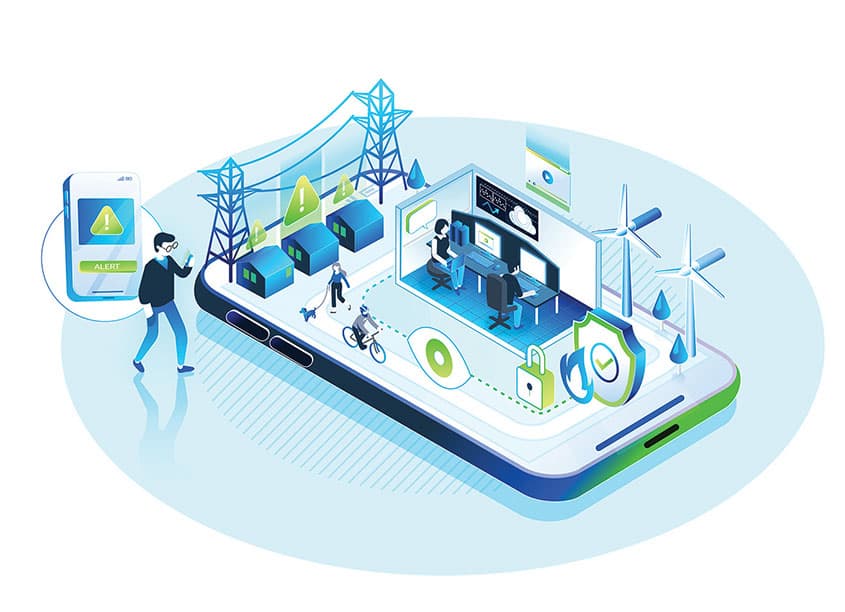 Energy Cyber Illustration