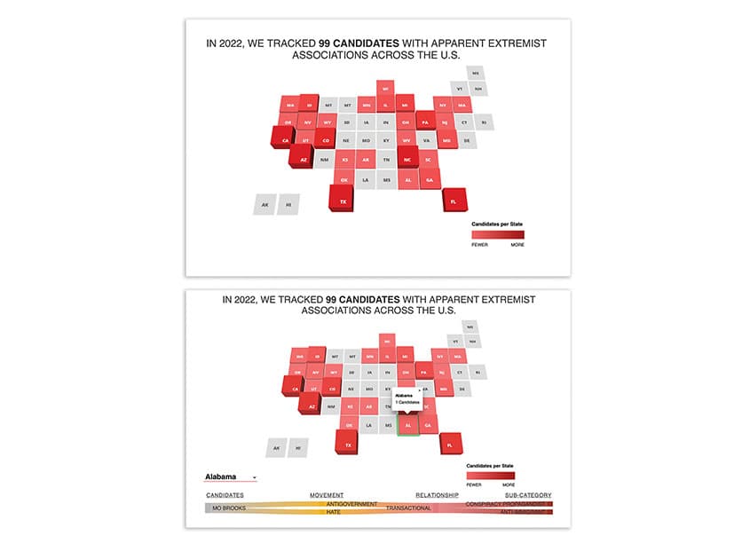 Election Extremism Map