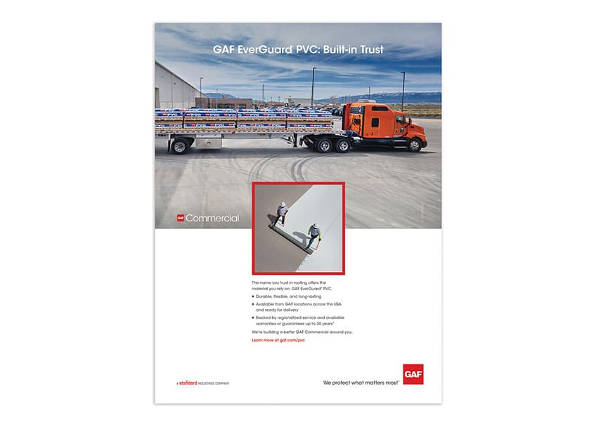 GAF Commercial PVC Advertisement