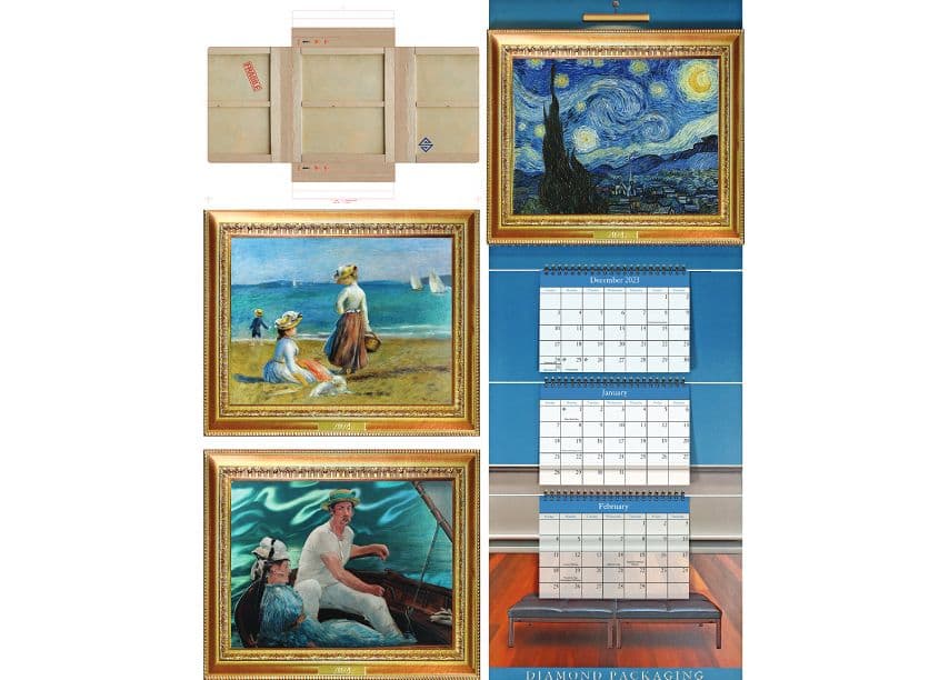 Diamond Packaging 'Suitable for Framing' 2024 Calendar