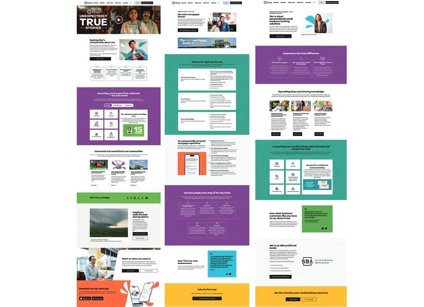 Frost Marketing Website Redesign
