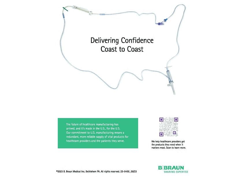 B. Braun Medical Inc. Supply Chain - Coast to Coast Advertisement