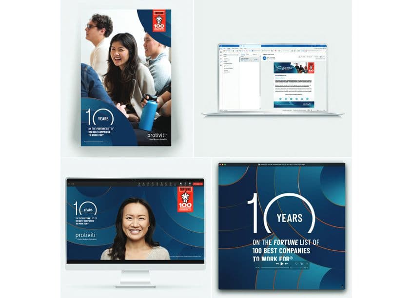 Protiviti 10 Year Best Companies Accolade