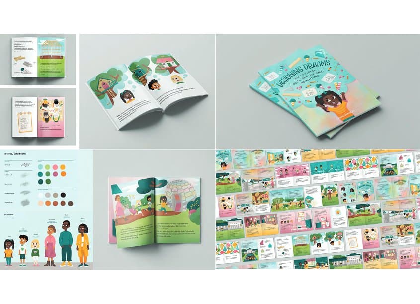 Deja the Dynamo Children's Book Illustrations