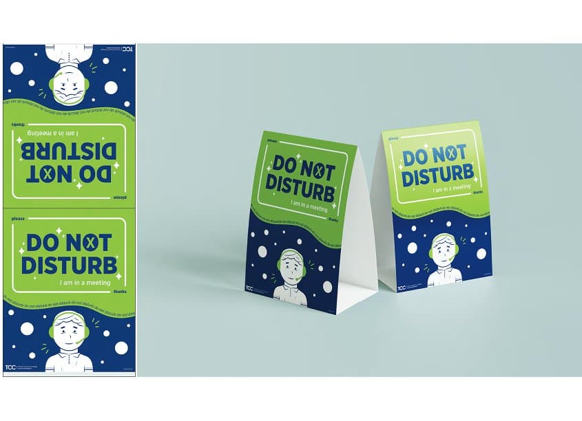 Do Not Disturb Desk Tent
